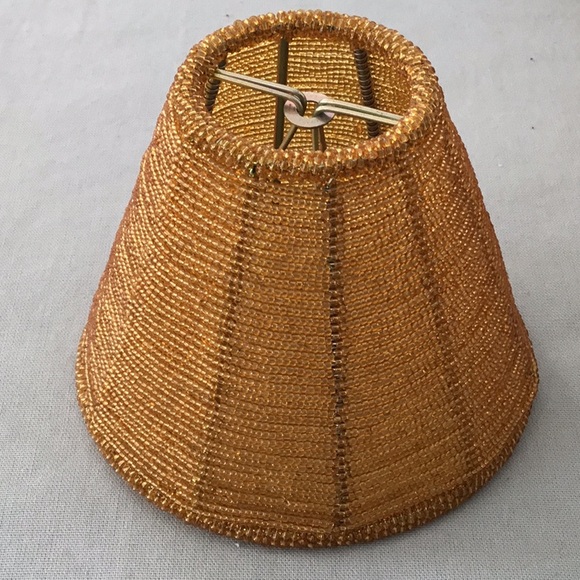 4 Gold Beaded small decorative lamp shade available sold separately - Picture 2 of 8
